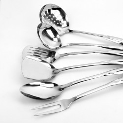 SET 6 PIESE USTENSILE BUCATARIE, INOX, SUPORT INCLUS, 38 CM, A12893