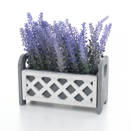 FLORI ARTIFICIALE DIN SILICON, GHIVECI LEMN INCLUS, DIVERSE CULORI SI MODELE,A12852