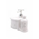 DOZATOR SAPUN 2 PIESE CERAMICA, DIMENSIUNI 13 X 16 X10 CM, A11629