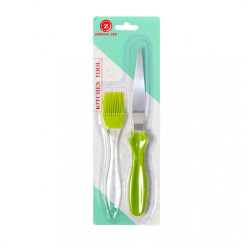 SET PALETA + PENSULA , INOX + SILICON, A12490